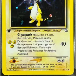 Ampharos 001/111 1st Edition Pokemon Card PSA 8 English Holo Rare Neo Genesis - Image 5