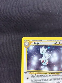 Pokemon Cards: Neo Genesis 1st Edition Rare Holo: Togetic 16/111 - Image 3