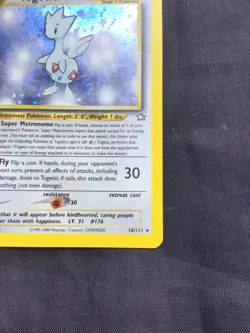 Pokemon Cards: Neo Genesis 1st Edition Rare Holo: Togetic 16/111 - Image 5