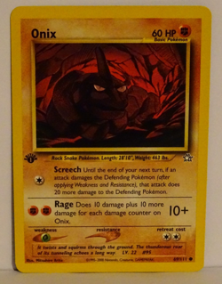 POKEMON NEO GENESIS ONIX 69/111 1ST EDITION Common near mint - Image 1