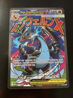 Mega Charizard X EX 023 Mega Evolution Promo Holo Pokemon Card - M/NM - Image 1