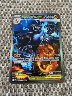 Mega Charizard X EX - SIR - 125/094 Phantasmal Flames Pokemon Card - Image 1