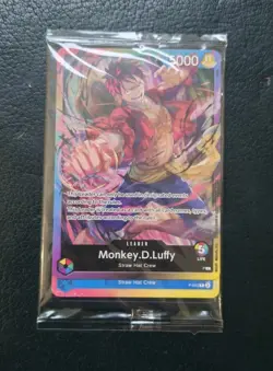 One Piece TCG - 2nd Anniversary Promo Pack Sealed - Luffy P-043 & Trio Leader NM - Image 1