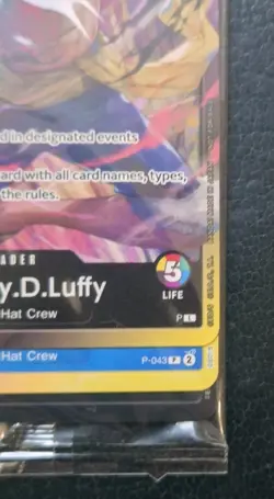 One Piece TCG - 2nd Anniversary Promo Pack Sealed - Luffy P-043 & Trio Leader NM - Image 4