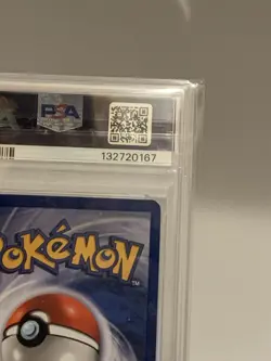 1999 POKEMON BASE SET BLACK FLAME ERROR HOLO #12 NINETALES PSA 7 NEAR MINT CARD - Image 5