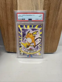 1999 TOPPS POKEMON TV #26 RAICHU PSA 9 - POP 133! - Image 1