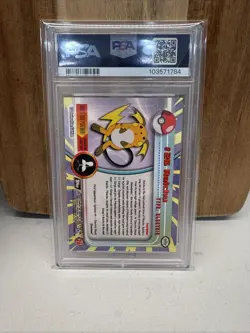 1999 TOPPS POKEMON TV #26 RAICHU PSA 9 - POP 133! - Image 2