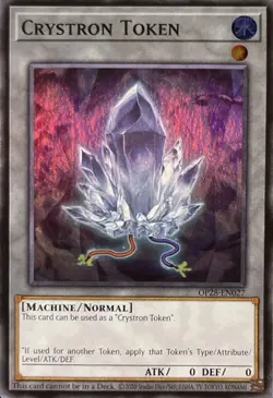 Crystron Token-Super Rare - Unlimited - OP28-EN027 - OTS Tournament Pack 28 - NM - Image 1
