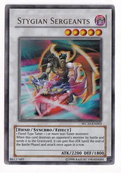 Stygian Sergeants WC10-EN003 Yu-Gi-Oh! Video Game Promotional Cards Limited... - Image 1