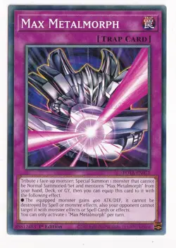 Yu-Gi-Oh! Max Metalmorph Common ROTA-EN071 Lightly Played 1st Edition - Image 1