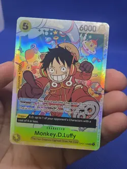 One Piece 500 Years in the Future Monkey D Luffy OP07-109 Super Rare SR NM - Image 2