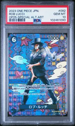 2023 ONE PIECE JAPANESE AWAKENING OF THE NEW ERA ALT ART #092 ROB LUCCI PSA 10 - Image 1