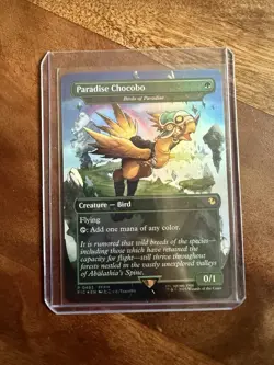 Paradise Chocobo 483 Promo Borderless Foil Final Fantasy Chocobo Box MTG NM - Image 1