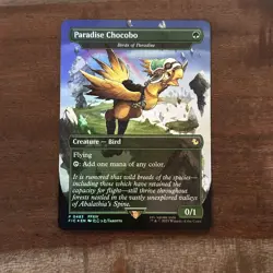 Paradise Chocobo 483 Promo Borderless Foil Final Fantasy Chocobo Box MTG NM - Image 1
