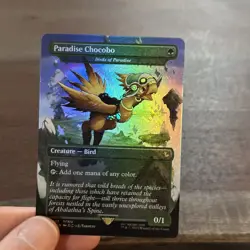 Paradise Chocobo 483 Promo Borderless Foil Final Fantasy Chocobo Box MTG NM - Image 2
