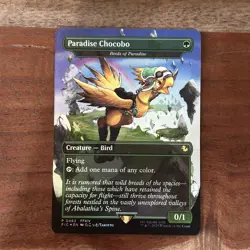 Paradise Chocobo 483 Promo Borderless Foil Final Fantasy Chocobo Box MTG NM - Image 1