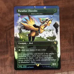 Paradise Chocobo 483 Promo Borderless Foil Final Fantasy Chocobo Box MTG NM - Image 1