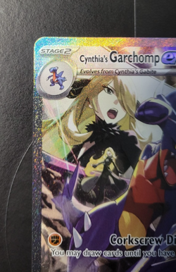 Pokemon TCG Cynthia's Garchomp ex 232/182 Sv10: Destined Rivals Holo SIR (Mint) - Image 3