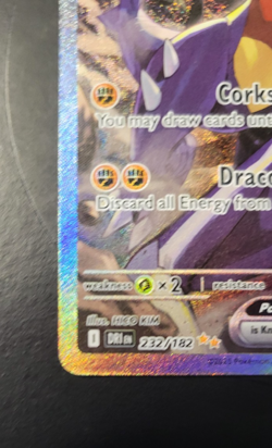 Pokemon TCG Cynthia's Garchomp ex 232/182 Sv10: Destined Rivals Holo SIR (Mint) - Image 4