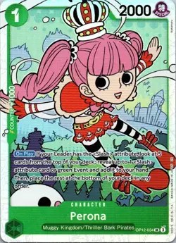 One Piece Card Game Perona OP12-034 SR Art English Edition - Image 1