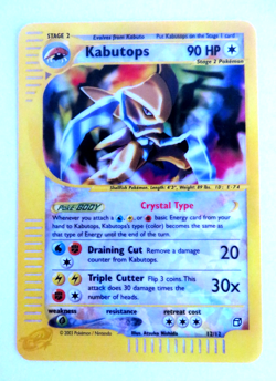 Pokemon Crystal Kabutops Skyridge Box Topper, Jumbo Card 12/12 LP - Image 1