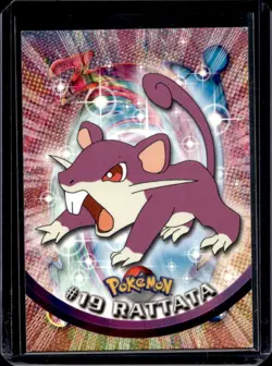 1999 Topps Pokemon TV Animation Edition Series 1 Rattata Black Logo #19 - Image 1