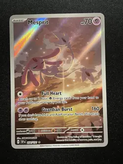 Mesprit Rare Holo Pokemon TCG Illustration Card 204/191 Sv08 Surging Sparks - Image 1