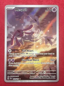 Mesprit 204/191 Surging Sparks Illustration Rare Holo Pokemon Card TCG MINT - Image 1