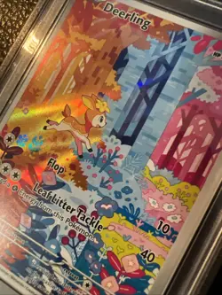 Deerling 165/162 Illustration Rare IR Pokemon SV05 Temporal Forces PSA 9 Mint - Image 3