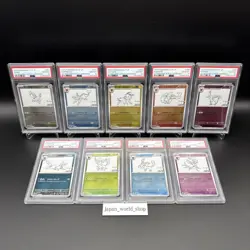 PSA 10 Yu Nagaba Eevee’s Promo Complete Set Of 9 Pokemon Card Japanese - Image 1