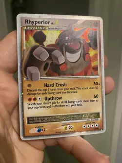 Rhyperior Lv.X DP29 - Pokemon TCG Diamond and Pearl Black Star Promo HP - Image 3