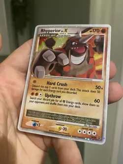 Rhyperior Lv.X DP29 - Pokemon TCG Diamond and Pearl Black Star Promo HP - Image 5
