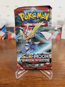 Pokemon Crimson Invasion 10 Card Sealed Booster Pack 1 Sun & Moon And Kartana 🔥 - Image 3
