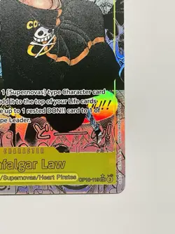 One Piece Card TCG - Trafalgar Law Manga Art Alternate SEC OP10 English MINT - Image 5
