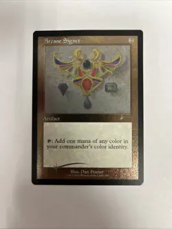 Arcane Signet Foil Etched Secret Lair Card #589 MTG LP - Image 1