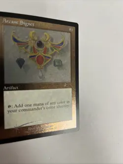 Arcane Signet Foil Etched Secret Lair Card #589 MTG LP - Image 2