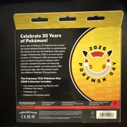 Pokemon 2026 Pokemon Day Box Pikachu Promo Card Booster Packs Exclusive Stamped - Image 2