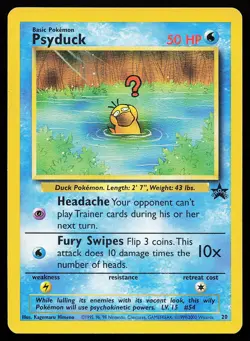 Psyduck 20 WOTC Black Star Promo Pokemon Card - Image 1