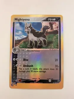 Pokemon TCG Mightyena EX Ruby and Sapphire Card 42/109 Reverse Holo - Image 1