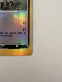 Pokemon TCG Mightyena EX Ruby and Sapphire Card 42/109 Reverse Holo - Image 3
