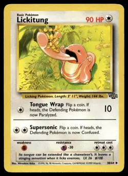 Lickitung 38/64 Pokemon Card Jungle Uncommon 90 HP Lightly Played G21 - Image 1