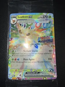 NEW/SEALED Leafeon ex 006/131 Prismatic Evolutions Stamped Promo Pokemon Card - Image 1