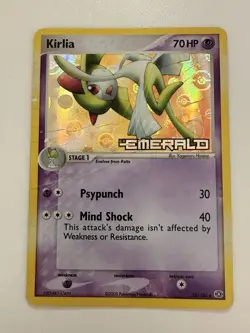 Pokemon TCG Kirlia EX Emerald Stamped Holo Card 33/106 - Image 1