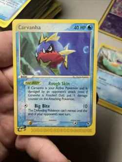 Vintage Rare 2003 Carvanha 51/109 e-Reader Series Ruby & Sapphire Pokemon Card - Image 1