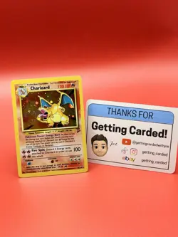 Pokemon TCG Charizard Base Set 2 Holo Unlimited Rare Card 4/130 LP-NM Condition - Image 3