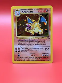 Pokemon TCG Charizard Base Set 2 Holo Unlimited Rare Card 4/130 LP-NM Condition - Image 5
