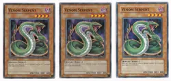 TAEV EN017 3X VENOM SERPENT COMMON CARDS 1st Edition Playset x3 - Image 1