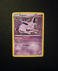 2013 Pokemon TCG Espeon BW92 Black & White Black Star Promo Holo w/ SWIRL - NM - Image 1