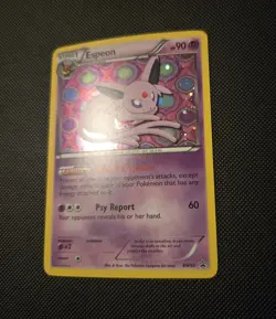 2013 Pokemon TCG Espeon BW92 Black & White Black Star Promo Holo w/ SWIRL - NM - Image 3