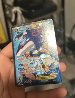 Pokemon Team Aqua's Kyogre EX Full Art Holo Ultra Rare Double Crisis 6/34 - Image 2
